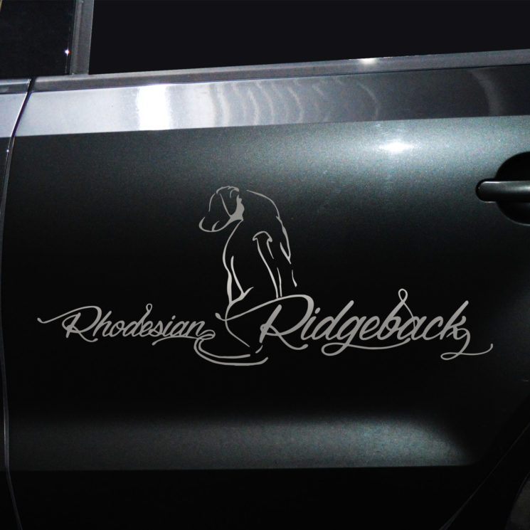 Autoaufkleber Rhodesian Ridgeback M2 – Bild 9