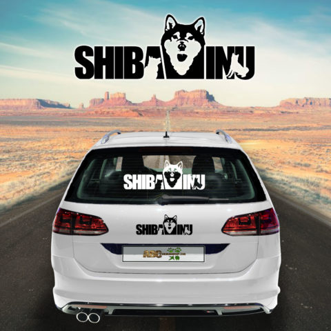 Autoaufkleber Shiba Inu