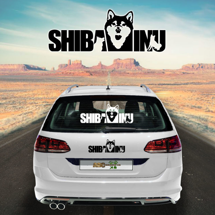 Autoaufkleber Shiba Inu