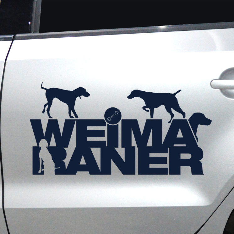 Autoaufkleber Weimaraner – Bild 3