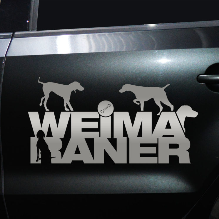 Autoaufkleber Weimaraner – Bild 5