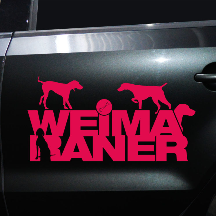 Autoaufkleber Weimaraner – Bild 9