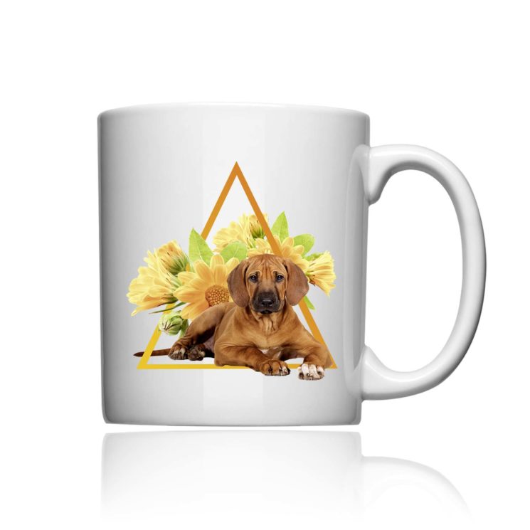 Tasse Rhodesian Ridgeback Flower