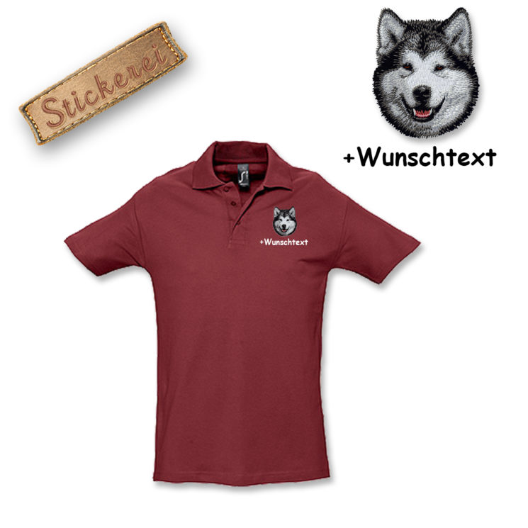 Poloshirt Alaskan Malamute – Bild 18
