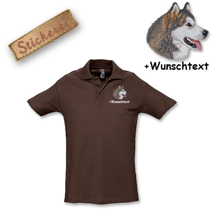 Poloshirt Alaskan Malamute – Bild 17