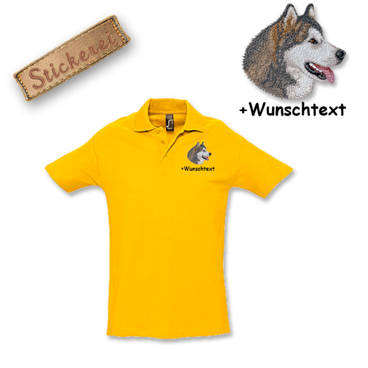 Poloshirt Alaskan Malamute – Bild 16