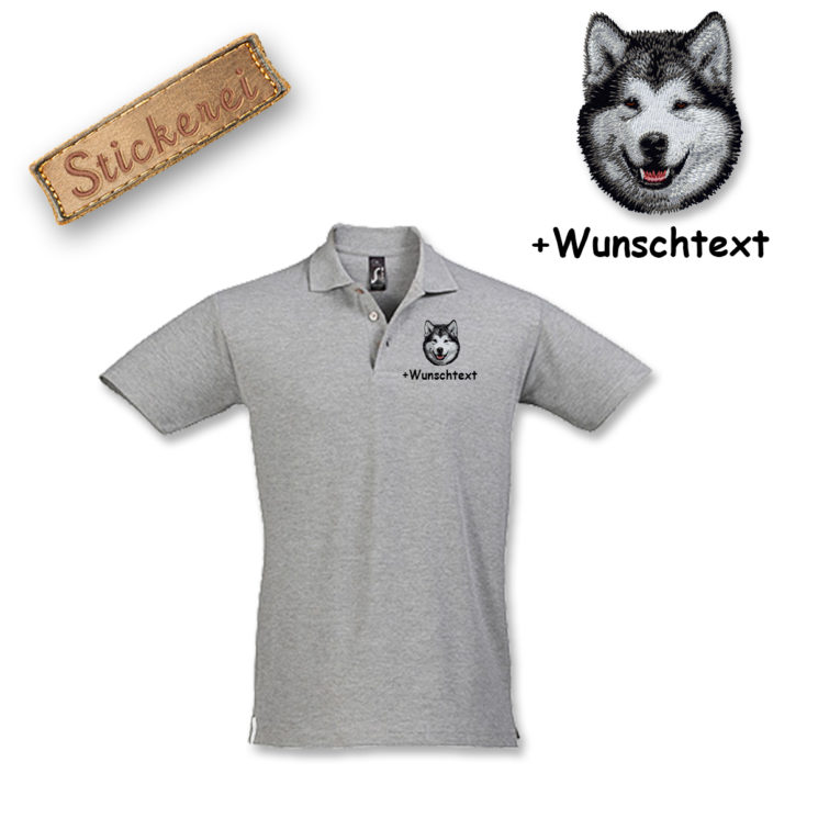 Poloshirt Alaskan Malamute – Bild 14