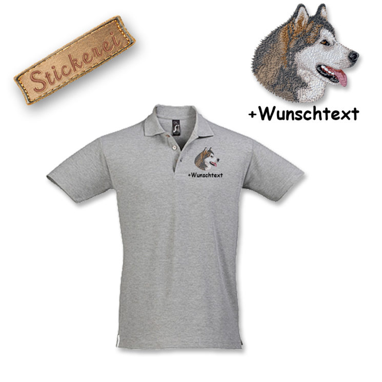 Poloshirt Alaskan Malamute – Bild 14