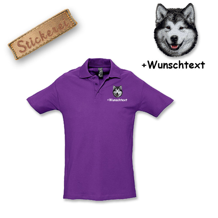 Poloshirt Alaskan Malamute – Bild 11