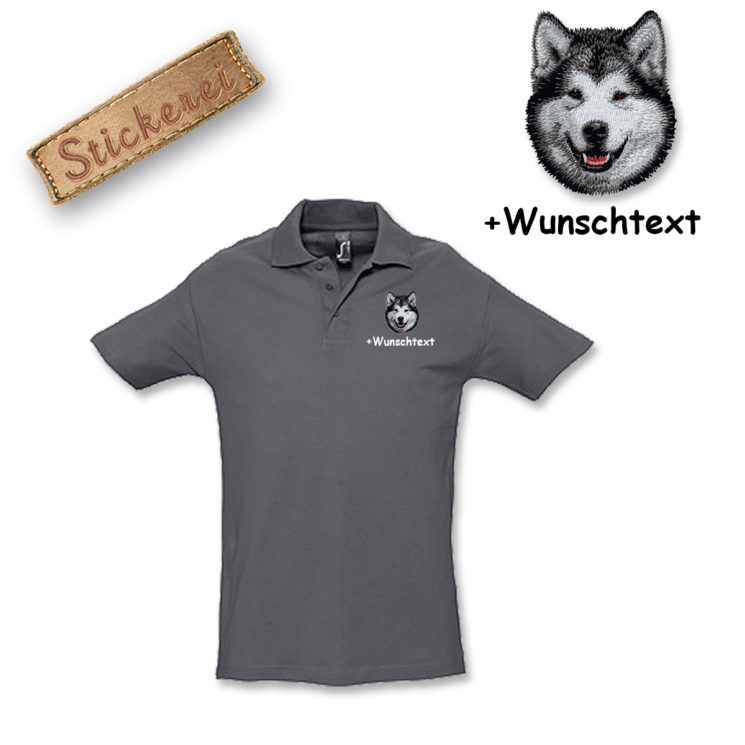 Poloshirt Alaskan Malamute – Bild 9