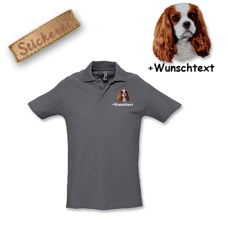 Poloshirt Cavalier King Charles Spaniel – Bild 8