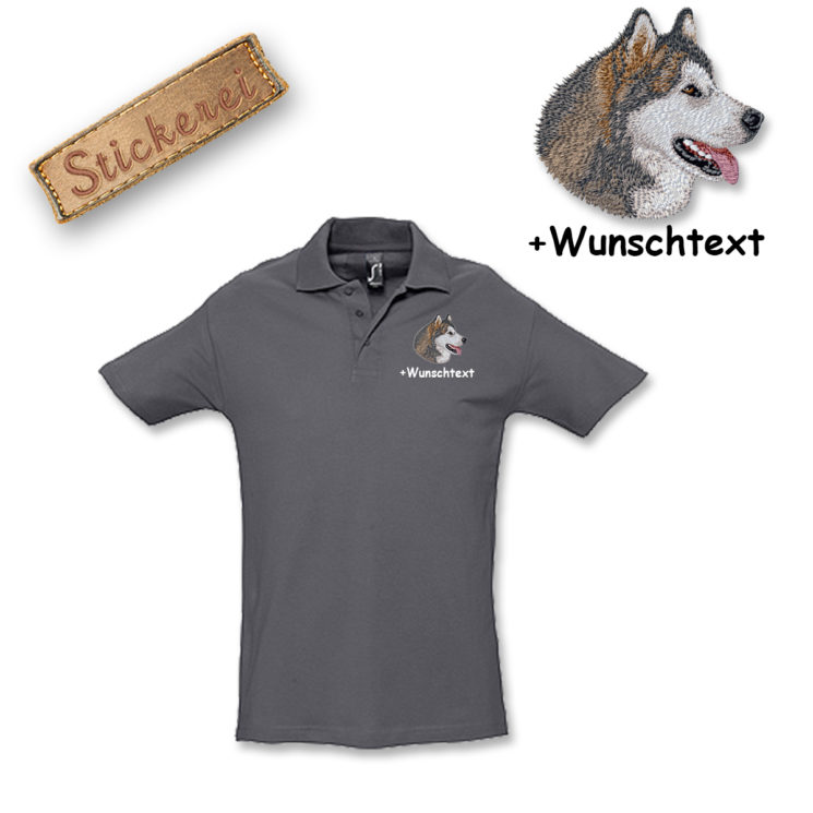 Poloshirt Alaskan Malamute – Bild 9