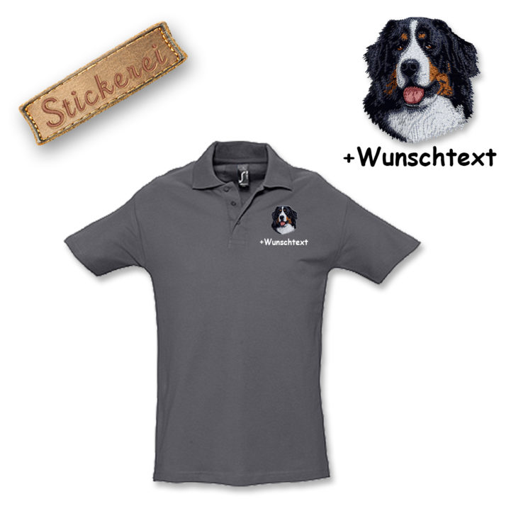 Poloshirt Berner Sennenhund – Bild 8