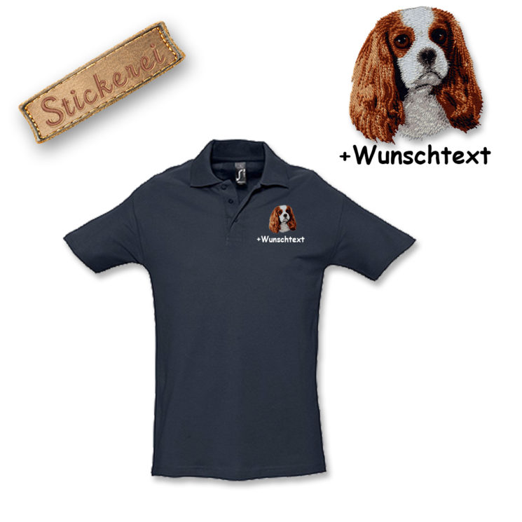 Poloshirt Cavalier King Charles Spaniel – Bild 7