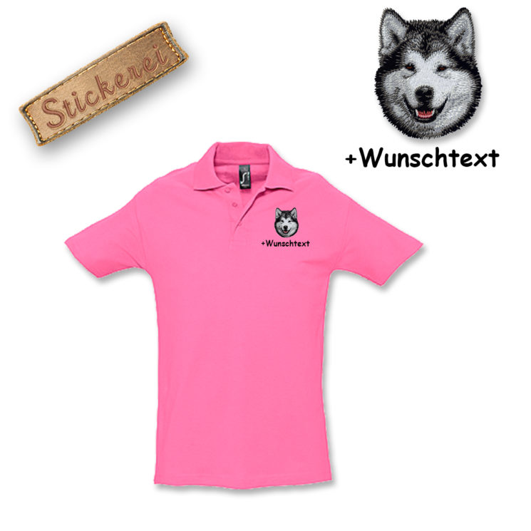 Poloshirt Alaskan Malamute – Bild 6