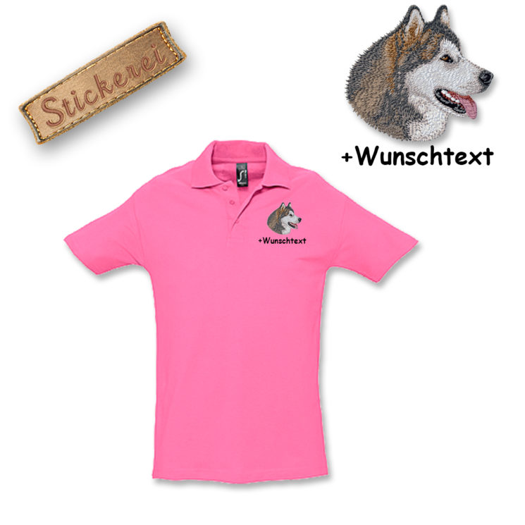 Poloshirt Alaskan Malamute – Bild 6