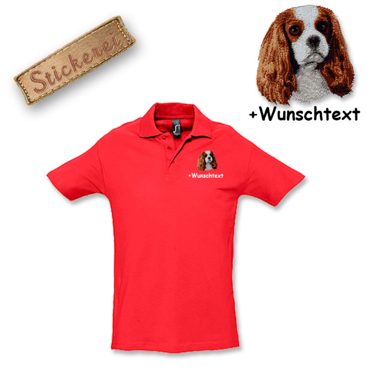 Poloshirt Cavalier King Charles Spaniel – Bild 4