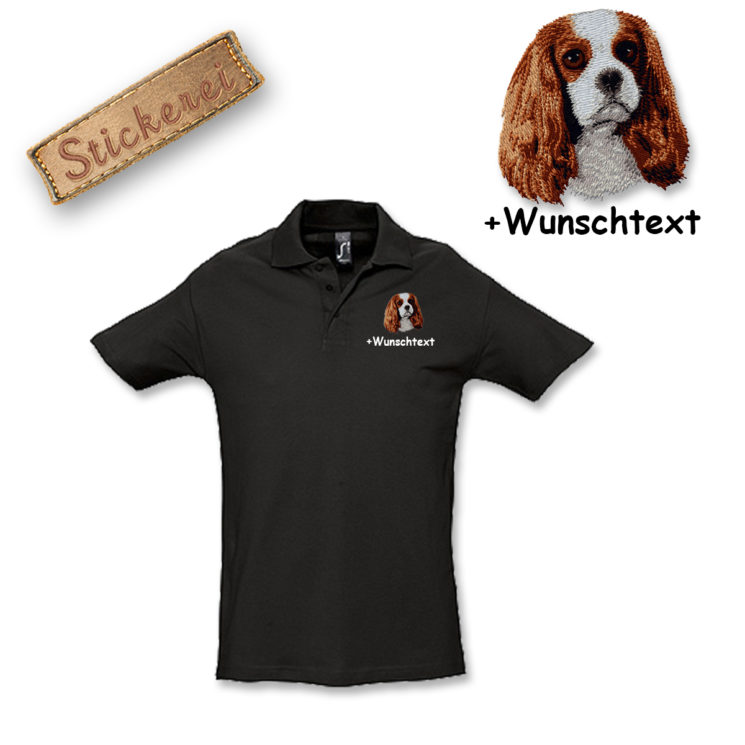 Poloshirt Cavalier King Charles Spaniel – Bild 2