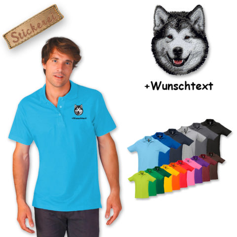 Poloshirt Alaskan Malamute