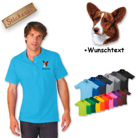 Poloshirt Cardigan Welsh Corgi