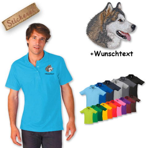 Poloshirt Alaskan Malamute