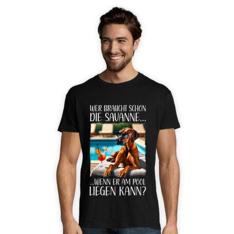 T-Shirt Ridgeback "Pool" Schwarz