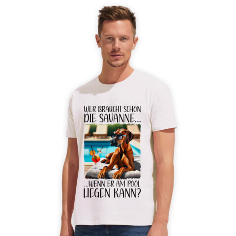 T-Shirt Ridgeback "Pool" Weiß