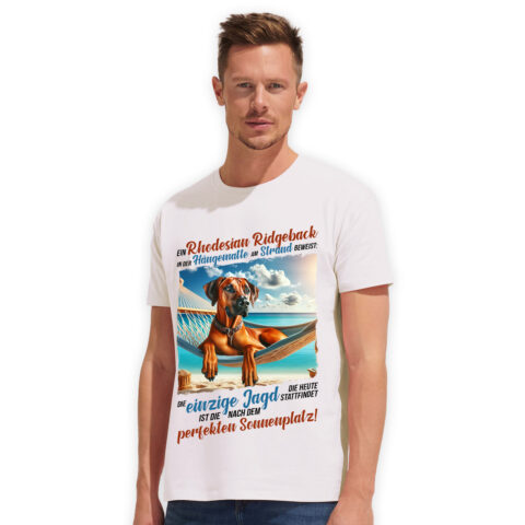 T-Shirt Ridgeback "Sonnenplatz" Weiß
